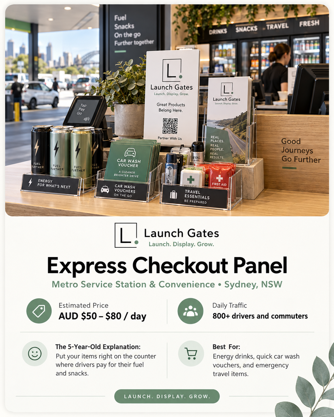 Express Checkout Panel at Metro Service Station & Convenience • Sydney, NSW